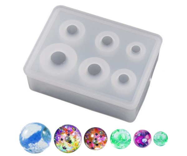 Epoksi Gezegen Kalıbı Çoklu Küre Kalıbı Küpe Kolye Küre Kalıbı Silikon