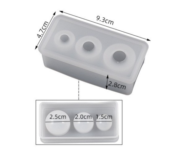 Epoksi Gezegen Kalıbı Çoklu Küre Kalıbı Küpe Kolye Küre Kalıbı Silikon