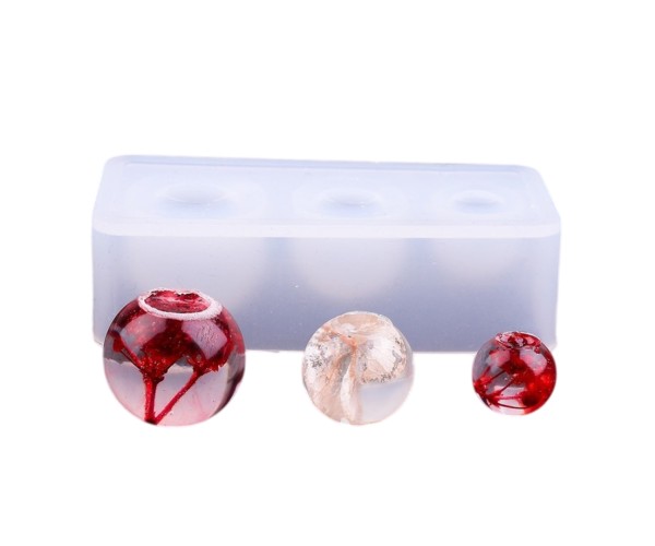 Epoksi Gezegen Kalıbı Çoklu Küre Kalıbı Küpe Kolye Küre Kalıbı Silikon