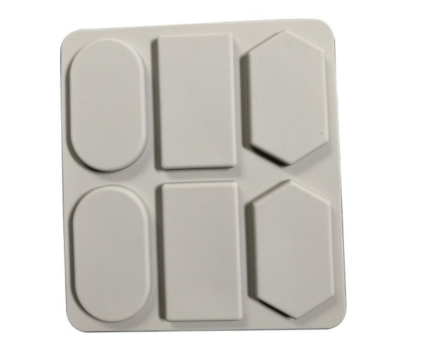 Sabun Kalıbı Oval Altıgen Dikdörtgen Sabun Kalıbı Kalp Taş Tozu Kalıbı Silikon GT283