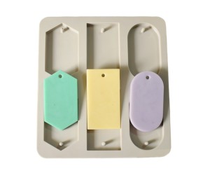 Sabun Kalıbı Oval Altıgen Dikdörtgen Sabun Kalıbı Kalp Taş Tozu Kalıbı Silikon GT283