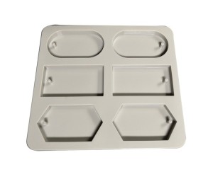 Sabun Kalıbı Oval Altıgen Dikdörtgen Sabun Kalıbı Kalp Taş Tozu Kalıbı Silikon GT283