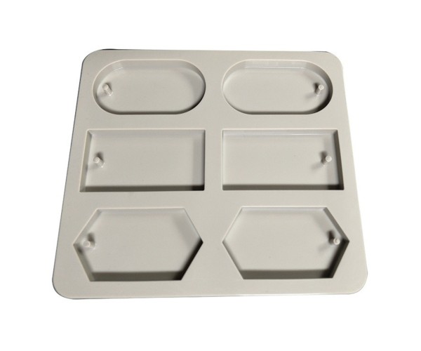 Sabun Kalıbı Oval Altıgen Dikdörtgen Sabun Kalıbı Kalp Taş Tozu Kalıbı Silikon GT283