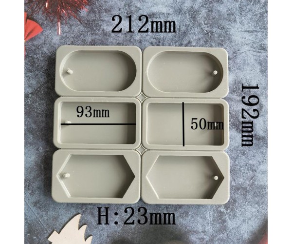 Sabun Kalıbı Oval Altıgen Dikdörtgen Sabun Kalıbı Kalp Taş Tozu Kalıbı Silikon GT283