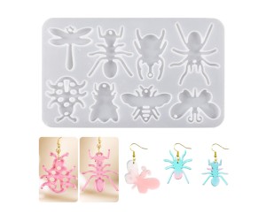 Epoksi Böcek Kalıbı Uğur Böceği Kalıbı Böcek Anahtarlık Kolye Kalıbı Silikon GT9655