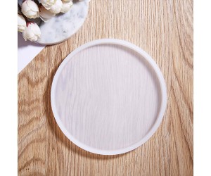 Epoksi Yuvarlak Tepsi Kalıbı Damat Tepsisi Kalıbı Silikon 18x18cm