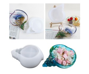 Epoksi Deniz Kabuğu Kalıbı Deniz Kabuğu Taş Tozu Kalıbı Silikon 14.8x12cm