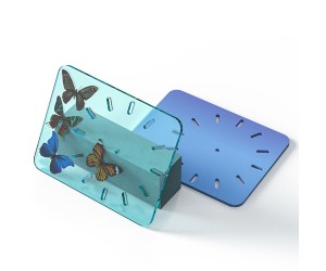 Epoksi Saat Kalıbı Dikdörtgen Saat Kalıbı Silikon 28.9x22.9cm - Mekanizma Hediyeli