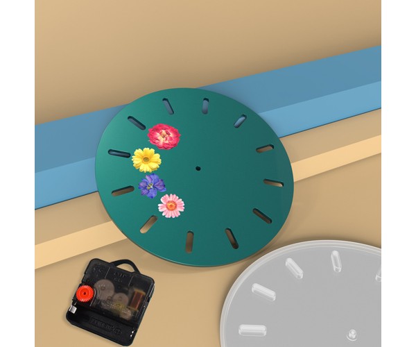 Epoksi Saat Kalıbı Duvar Saat Kalıbı Silikon 33x33cm - Mekanizma Hediyeli