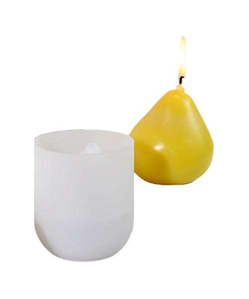 Epoksi Armut Kalıbı Mum Armut Kalıbı Taş Tozu Armut Kalıbı Silikon 8.2x7.3cm