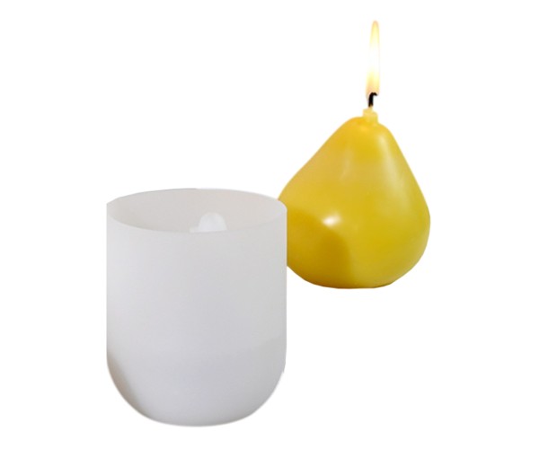Epoksi Armut Kalıbı Mum Armut Kalıbı Taş Tozu Armut Kalıbı Silikon 8.2x7.3cm