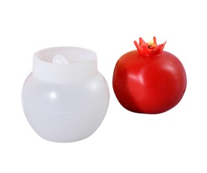 Epoksi Nar Kalıbı Mum Nar Kalıbı Taş Tozu Nar Kalıbı Silikon 7.8x7.6cm