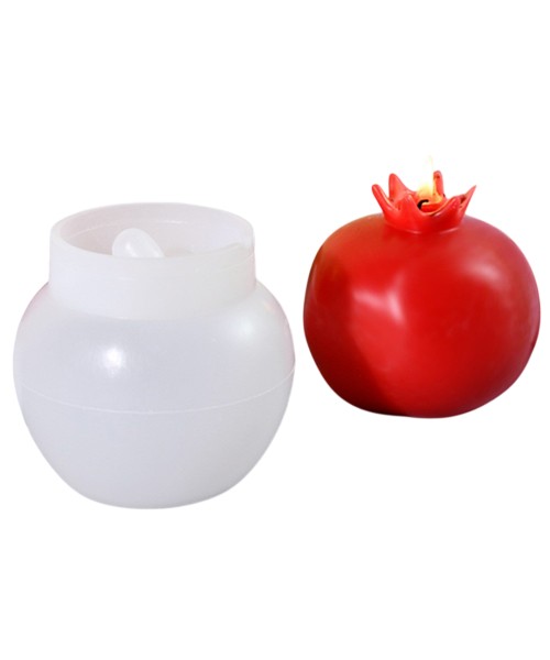 Epoksi Nar Kalıbı Mum Nar Kalıbı Taş Tozu Nar Kalıbı Silikon 7.8x7.6cm