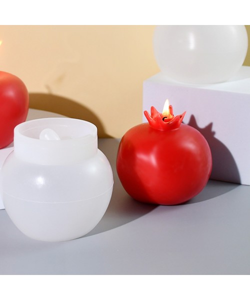 Epoksi Nar Kalıbı Mum Nar Kalıbı Taş Tozu Nar Kalıbı Silikon 7.8x7.6cm