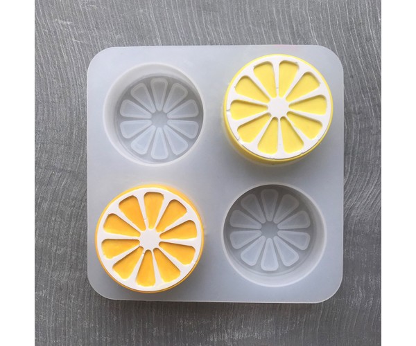 Epoksi Portakal Kalıbı Mum Portakal Kalıbı Sabun Portakal Taş Tozu Kalıbı Silikon 7x7x2.5cm