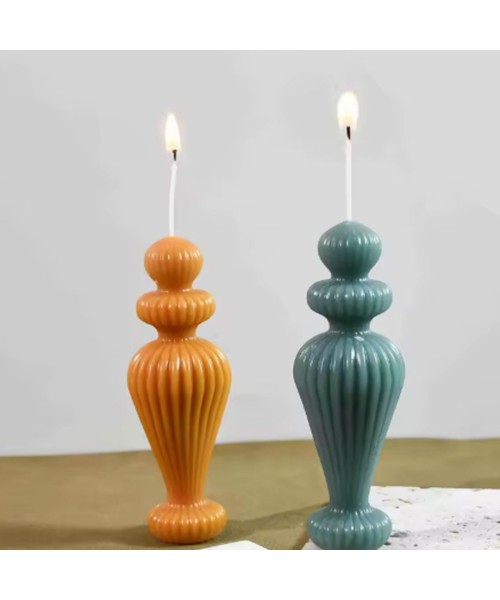 Silikon Mum Kalıbı Sütun Dekoratif Mum Kalıbı Sütun Kalıbı Silikon 12.5x4.2cm