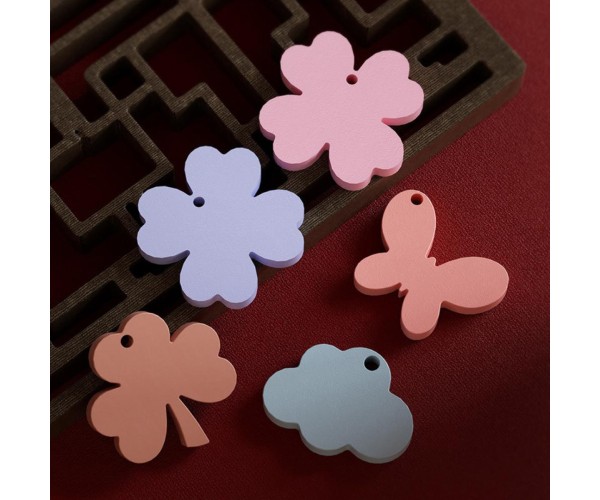 Epoksi Yonca Kalıbı Yonca Anahtarlık Kalıbı Kolye Yonca Kalıbı Silikon 4.3x4.3cm