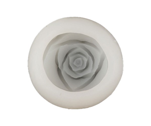 Epoksi Gül Kalıbı Mum Gül Kalıbı Şakayık Kalıbı Taş Tozu Gül Kalıbı Silikon 6.1x5.1cm GT9626