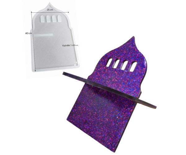 Epoksi Rahle Kalıbı Ramazan Minare Model Rahle Kalıbı Silikon - 1 Adet