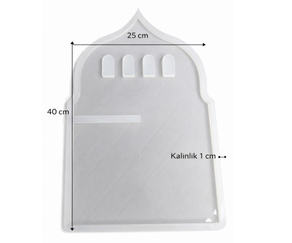 Epoksi Rahle Kalıbı Ramazan Minare Model Rahle Kalıbı Silikon - 1 Adet