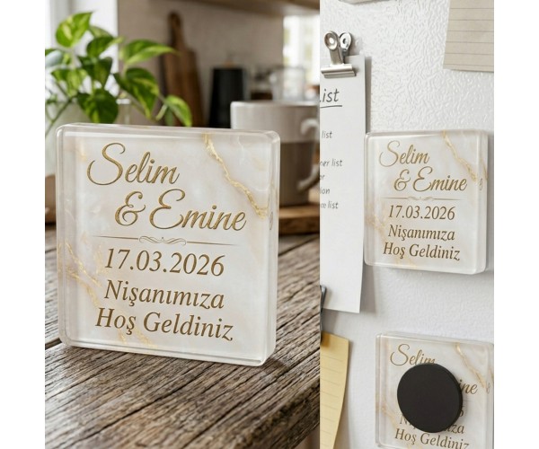 Epoksi Çoklu Kare Magnet Kalıbı Silikon 5x5cm