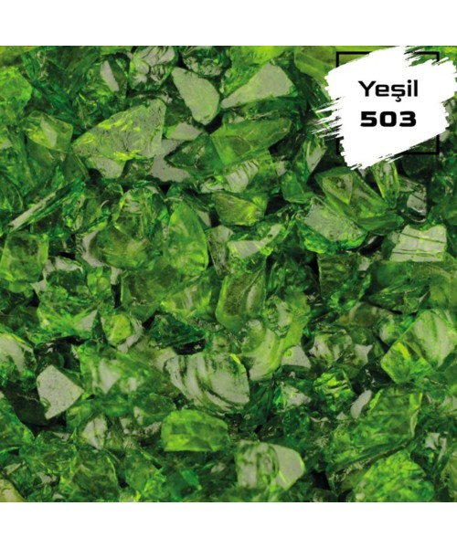 Epoksi Cam Kırığı Transparan Yeşil - 1KG