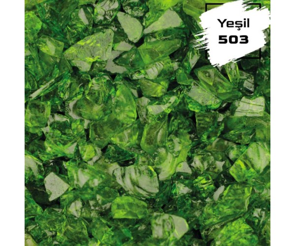Epoksi Cam Kırığı Transparan Yeşil - 1KG