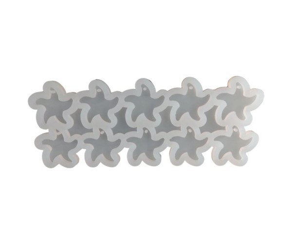 Epoksi Çoklu Deniz Yıldızı Kalıbı Deniz Yıldızı Anahtarlık Kalıbı Silikon 4.7x4.5cm