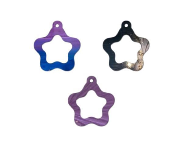 Epoksi Çoklu Yıldız Anahtarlık Kalıbı İçi Boş Yıldız Anahtarlık Kalıbı Silikon 4.5cm