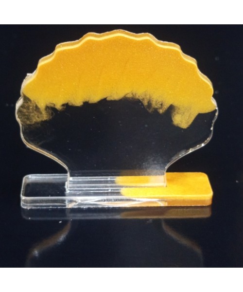 Epoksi İstiridye Magnet Kalıbı Ayaklı Deniz Kabuğu Masa Süsü Kalıbı Silikon 7.6x7cm