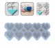 Epoksi Kalp Anahtarlık Kristal Kesim Kalp Kolye Kalıbı Silikon 3.9x3.5cm Epoksi Kalp Anahtarlık Kristal Kesim Kalp Kolye Kalıbı Silikon 3.9x3.5cm