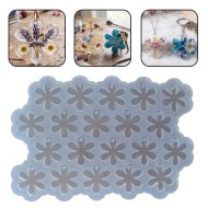 Epoksi Papatya Anahtarlık Kalıbı Papatya Kolye Kalıbı Silikon 3.5x3cm