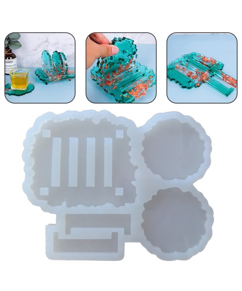 Epoksi Magnet Kalıbı Magnet Standı Magnet Tutucu Kalıbı Silikon 12x10cm