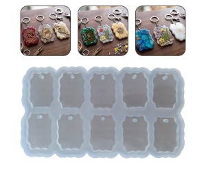 Epoksi Anahtarlık Kalıbı Osmanlı Motif Temalı Anahtarlık Kalıbı Silikon 4x2.8cm