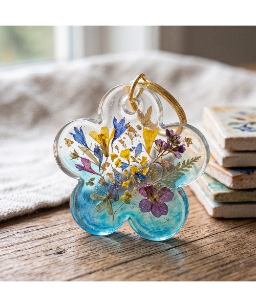 Epoksi Çiçek Kalıbı Kolye Anahtarlık Çiçek Kalıbı Silikon 3.7x3.5cm Epoksi Çiçek Kalıbı Kolye Anahtarlık Çiçek Kalıbı Silikon 3.7x3.5cm