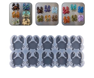 Epoksi Çoklu Akrep Magnet Kalıbı Silikon Taş Tozu Kalıbı 8.1x7.6cm