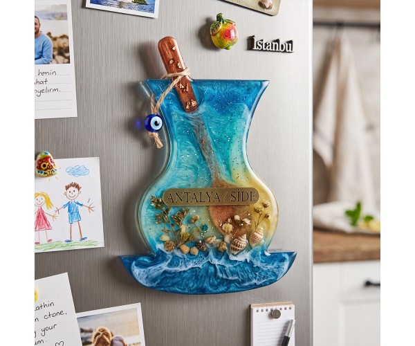 Epoksi Çoklu Çay Bardağı Magnet Kalıbı Silikon 8.4x6.5cm