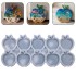 Epoksi Çoklu Elma Magnet Kalıbı Taş Tozu Elma Kalıbı Silikon 8.7x8.1cm