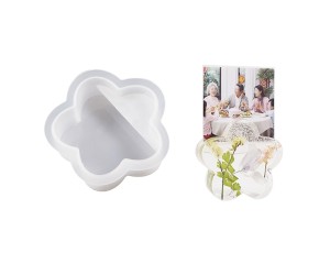 Epoksi Papatya Kartvizit ve Not Tutucu Kalıbı Silikon 6.7x6.1x2.1cm