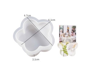 Epoksi Papatya Kartvizit ve Not Tutucu Kalıbı Silikon 6.7x6.1x2.1cm