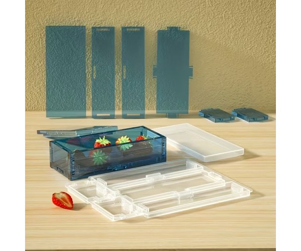 Epoksi Kutu Kalıbı Saklama Kutusu Kalıbı Kalemlik Taş Tozu Kalıbı Silikon 14.2x6.5cm