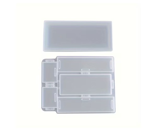 Epoksi Kutu Kalıbı Saklama Kutusu Kalıbı Kalemlik Taş Tozu Kalıbı Silikon 14.2x6.5cm