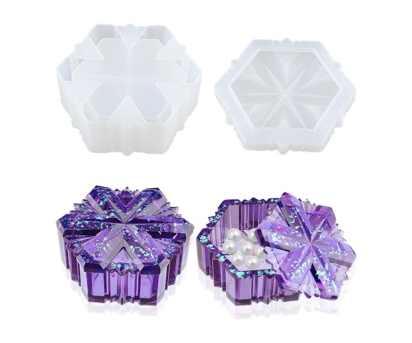 Epoksi Kar Tanesi Kalıbı Takı Kutusu Mücevher Kutusu Taş Tozu Kalıbı Silikon 9.6x8.7x3.5cm Epoksi Kar Tanesi Kalıbı Takı Kutusu Mücevher Kutusu Taş Tozu Kalıbı Silikon 9.6x8.7x3.5cm