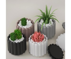 Epoksi Saksı Kalıbı Takı Kutusu Kalıbı Mücevher Kutusu Taş Tozu Kalıbı Silikon 10.4x9.1cm