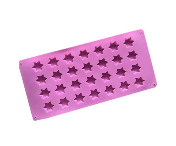 Çoklu Yıldız Çikolata Kalıbı Şeker Hamuru Yıldız Kalıbı Jelibon Yıldız Kalıbı Silikon 3.3x2.7cm