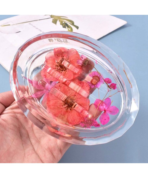 Epoksi Sabunluk Kalıbı Oval Oluklu Sabunluk Kalıbı Taş Tozu Kalıbı 11.6x7.4x2.6cm
