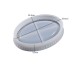 Epoksi Sabunluk Kalıbı Oval Sabunluk Kalıbı Taş Tozu Kalıbı 15.6x10.4x3.3cm