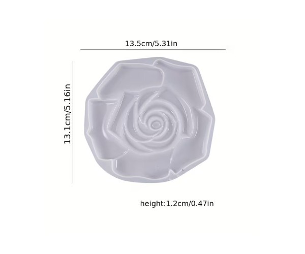 Epoksi Bardak Altı Kabartmalı Gül Desenli Bardak Altlığı Taş Tozu Kalıbı 13.5x13.1x1.2cm Epoksi Bardak Altı Kabartmalı Gül Desenli Bardak Altlığı Taş Tozu Kalıbı 13.5x13.1x1.2cm