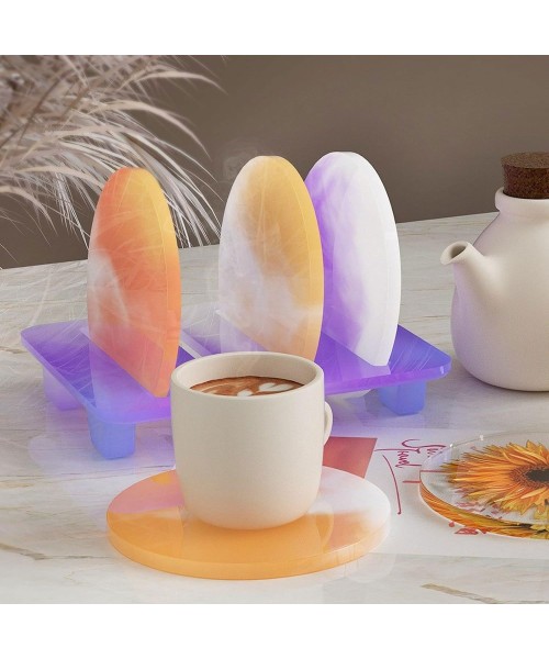 Epoksi Bardak Altı Yuvarlak Bardak Altlığı Standı Kalıbı Seti – 5 Parça