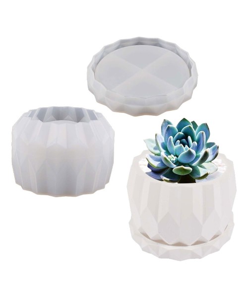 Epoksi Saksı Kalıbı Saksı Altlık Kristal Kesim Taş Tozu Kalıbı Silikon 7.9x5.5x5.1cm